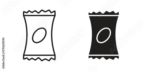 Snacks icon logo design element. minimalist style icons