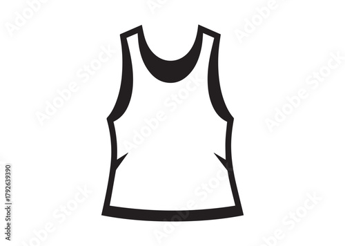 Tank shirt icon, Tank shirt silhouette vector