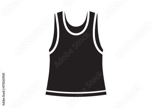 Tank shirt icon, Tank shirt silhouette vector