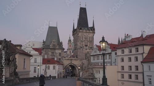 Prague, Czech Republic - Charles Bridge View Toward the Lesser Town Bridge Tower – Prague, Czech Republic