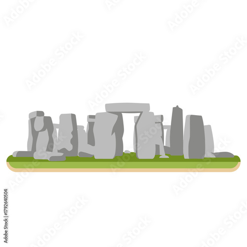 Stonehenge England Vector Illustration