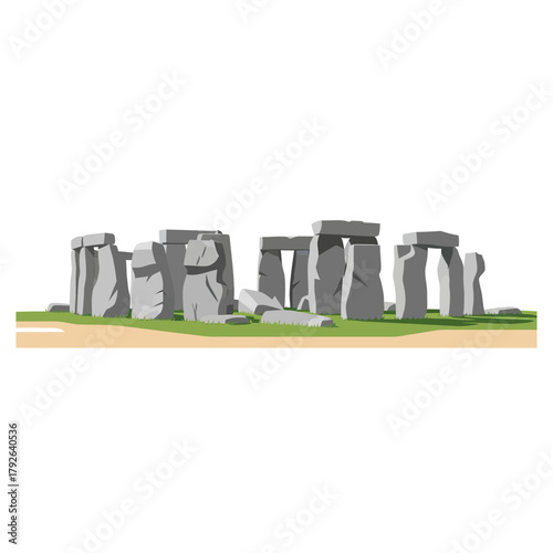Stonehenge England Vector Illustration