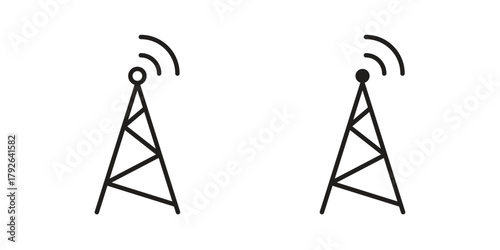Telecom icon logo design element. minimalist style icons