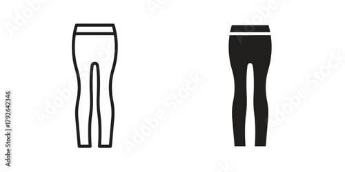 Tights icon logo design element. minimalist style icons