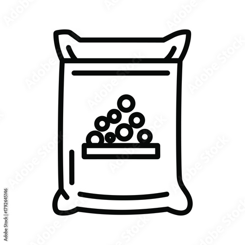 Bag of fertilizer or seeds