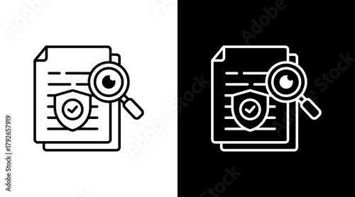 Scrutiny  White Icon Set Design