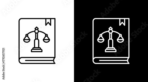 Legislation  White Icon Set Design