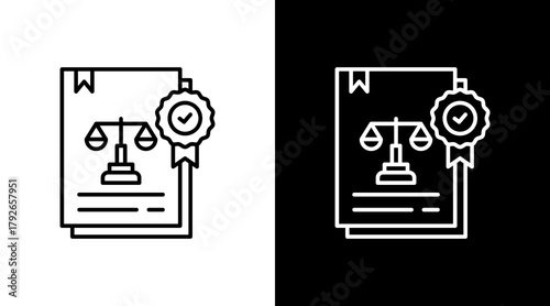 Standardization  White Icon Set Design