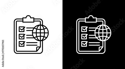 Protocol  White Icon Set Design