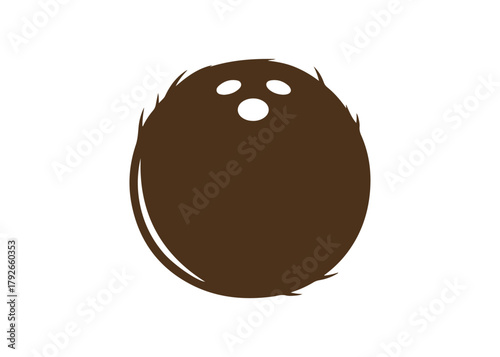 Coconut logo vector icon design illustration template
