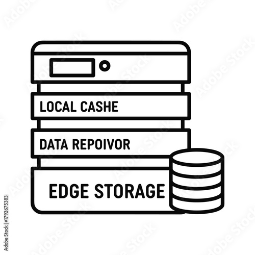 Edge storage system with local cache and data repository