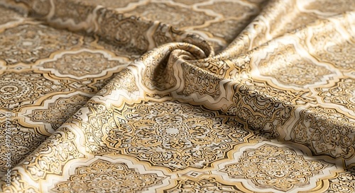 Elegant Moroccan Pattern Hijab Design