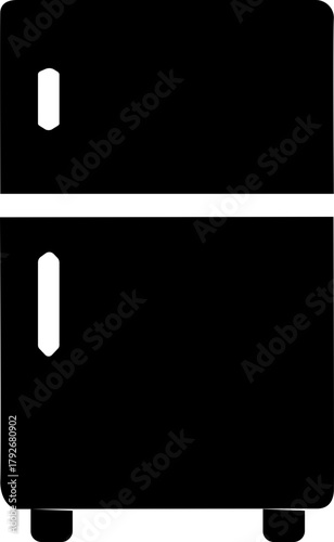 Refrigrator collection icon. Can be used for coloring books.Coloring vector basic element graphic design.Vector of a coloring of a refrigrator. refrigrator technology outline icon.