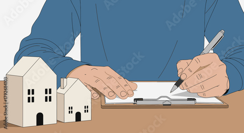 Signing a Real Estate Document