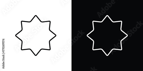 Cookie cutter icons. Editable Stroke. logotype design concept