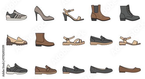 Diverse Footwear Collection - Styles and Designs.
