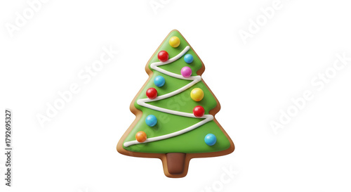 Wallpaper Mural Christmas tree gingerbread cookie, isolated on transparent background Torontodigital.ca