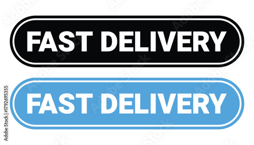 Photos fast Delivery Vector Icons — Speed Service, Same Day Delivery, and Parcel Transp