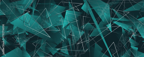 blue abstract polygon elegant background vector illustration. digital Innovative tech art background