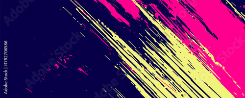 Vibrant grunge brush stroke abstract background. Abstract dirty grunge texture banner design