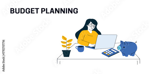 Budget planning concept for finances and investments