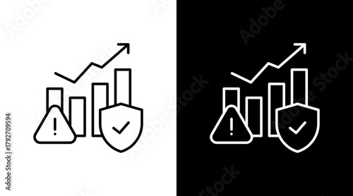 Risk Assessment  White Icon Set Design