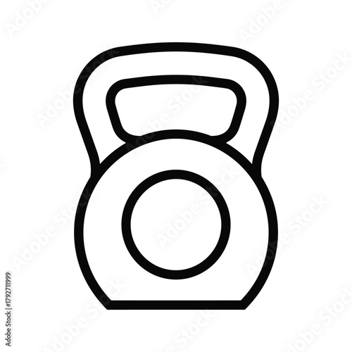 Illustration of a kettlebell, perfect for fitness and strength training content