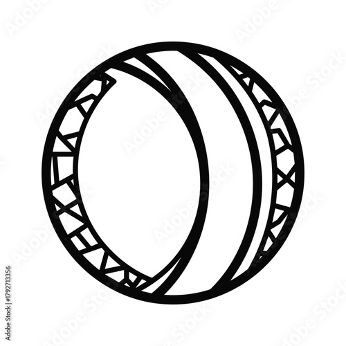 Illustration of a volleyball