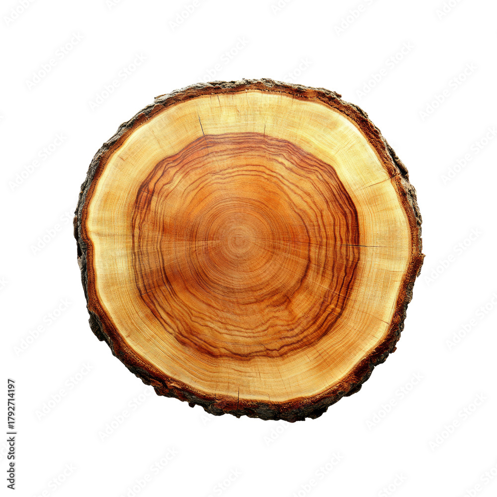 Obraz premium Cross section of a tree trunk