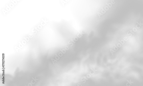 A wide sheet of fog rolls gently over the dark frame. Light diffuses softly through its flowing layers. The texture creates a calm eerie tone. PNG