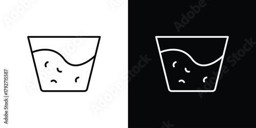 Soak icons. Editable Stroke. logotype design concept