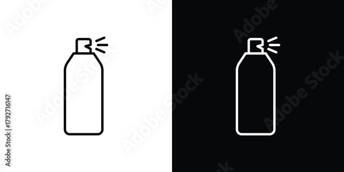 Spray icons. Editable Stroke. logotype design concept