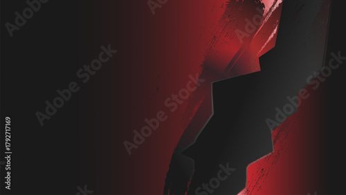 Thumbnail Background. Black Brush Texture on red black background