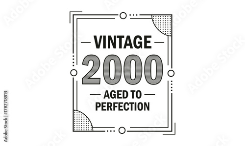 vintage 2000 aged to perfection t shirt design