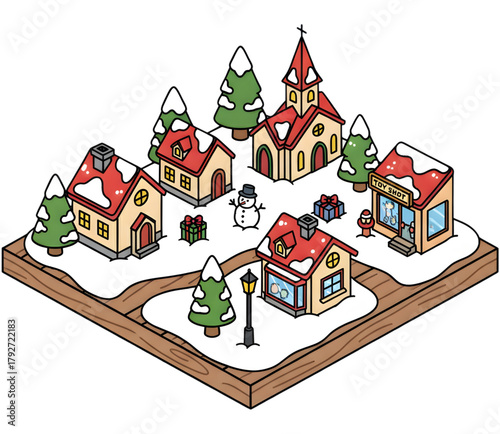 Christmas village miniatures 