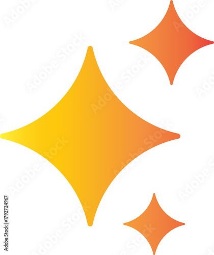 AI generator icon, sparkle magic wand symbols, artificial intelligence interface buttons, app design creative technology modern flat and line vector illustration pack