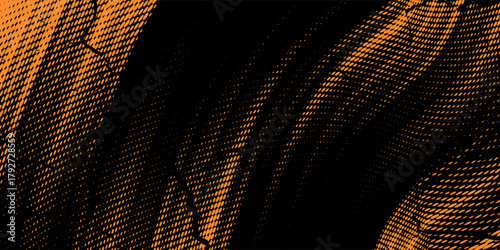 orange black brush Car sticker wrap pattern banner abstract sporty lines black orange color combination grunge brush pattern racing motorsport design, Vector Illustration.