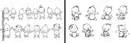 Kids Fun Illustration, Cartoon Character Doodle, Happy Children Vector, Playtime Art Design, Friendship Kids Drawing, Cute Emotions Sketch, Fun Learning Clipart, Kids Expression Art, Adorable Cartoon 
