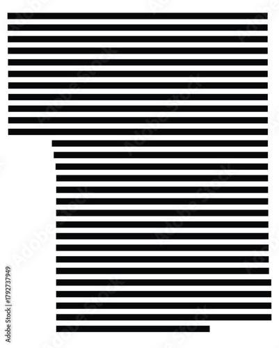 Symbol Map of the County Smith (Mississippi, US) showing the County with a few black horizontal lines