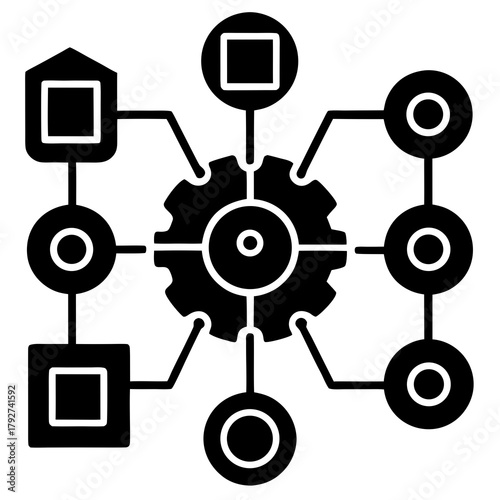 Machine Learning Process Diagram Vector