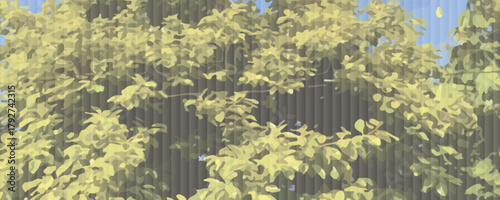 abstract green hedge as wallpaper background - 3D Illustration