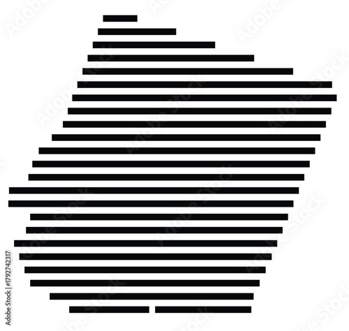 Foto Symbol Map of the County Howard (Missouri, US) showing the County with a few bla