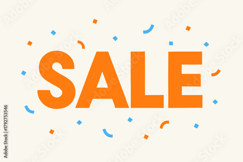 Geometric cool precision icon design vector sale contrast orange bright white minimal