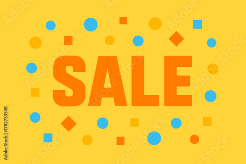 Cool geometric simplicity sale icon vibrant key contrast celebration bright vector lemon