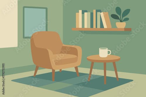 No numbers reading illustration cozy sage text icon typography corner vector letters