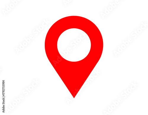 Red location marker against black Free Download Red location marker against black - GFXLoad