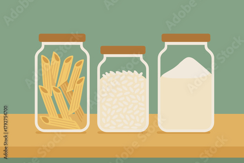 Jars negative kitchen soft no icon characters blue vector green minimalist punctuation