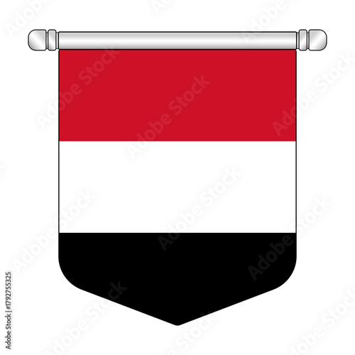 Equatorial Yemen National Banner Symbol Hanging