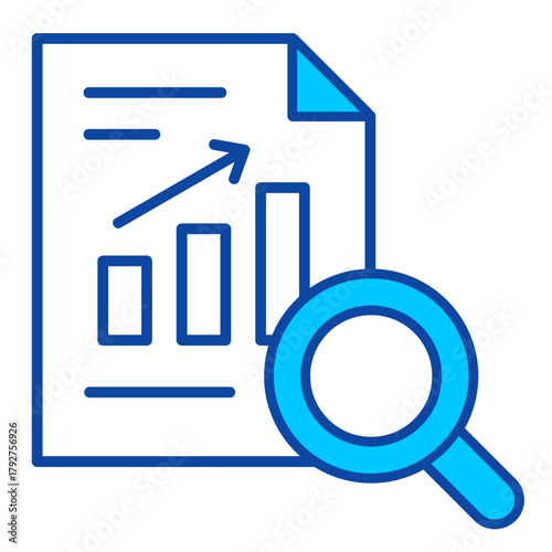 Analysis Blue Icon