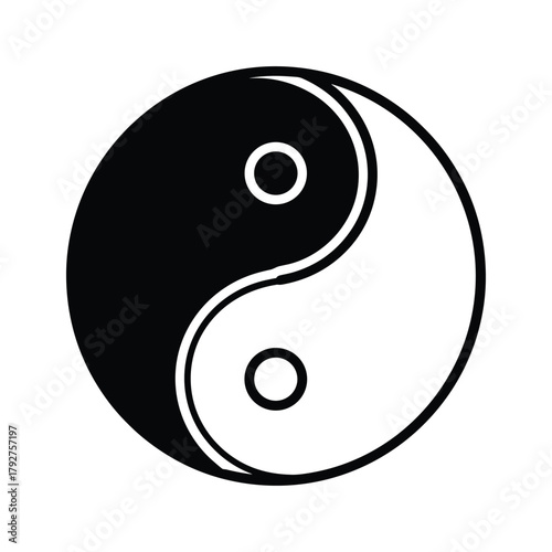 Yin yang symbol, representing balance and harmony